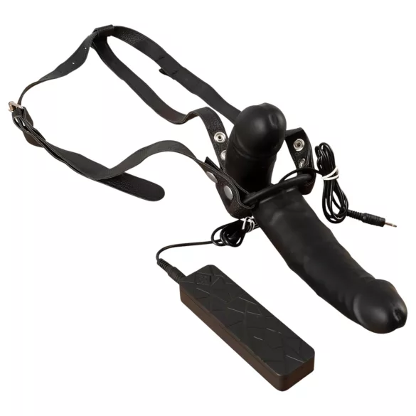 Double Thruster - tuplavibraattori strap-on - musta