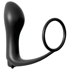   Pipedream - Analfantasy - sormallinen anustärytin penisrenkaalla (musta)