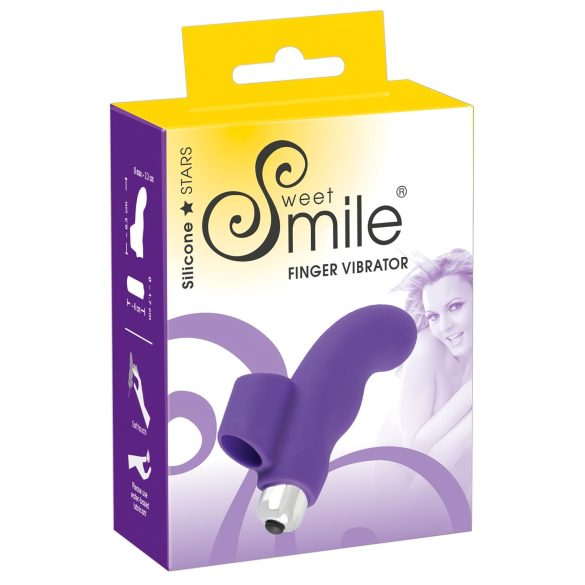 SMILE Finger - aaltomainen silikonisormivibraattori (violetti)