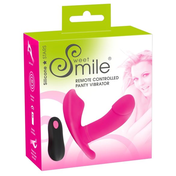 SMILE Panty - langaton ladattava kiinnitettävä vibraattori (pinkki)