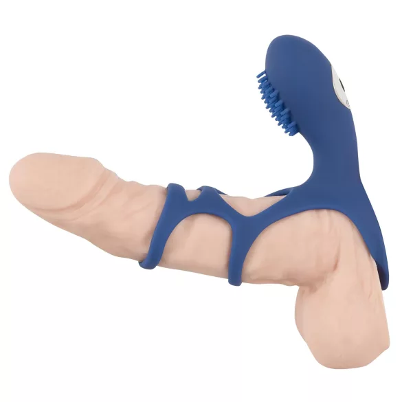SMILE Couple - ladattava vibro penisrengas - sininen
