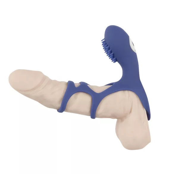 SMILE Couple - ladattava vibro penisrengas - sininen