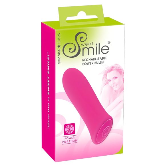 SMILE Power Bullet - ladattava, erittäin tehokas pieni vibraattori (pinkki)