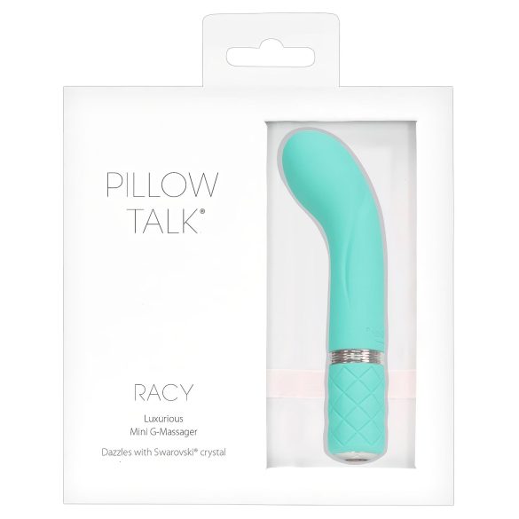Pillow Talk Racy - ladattava, kapea G-pistevibraattori (turkoosi)