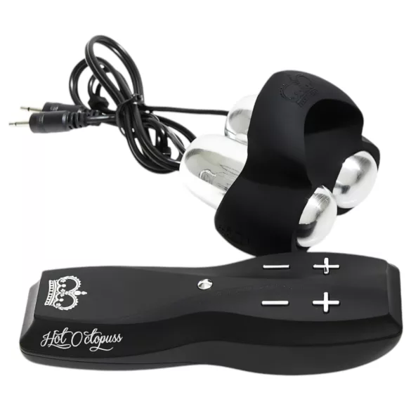 HOT Octopuss JETT - peniksenpäävibraattori - 2 moottoria - musta