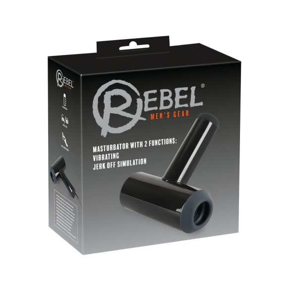 Rebel - ladattava ylös-alas liikkuva masturbaattori (musta)