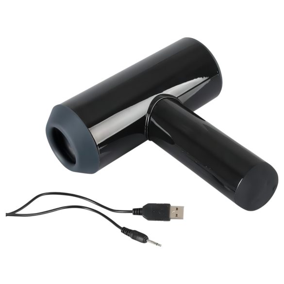 Rebel - akkukäyttöinen liikkuva vibraattorimasturbaattori - musta