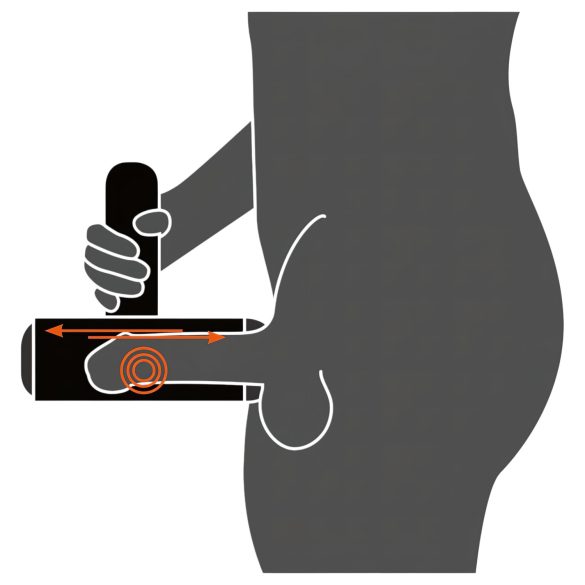 Rebel - akkukäyttöinen liikkuva vibraattorimasturbaattori - musta