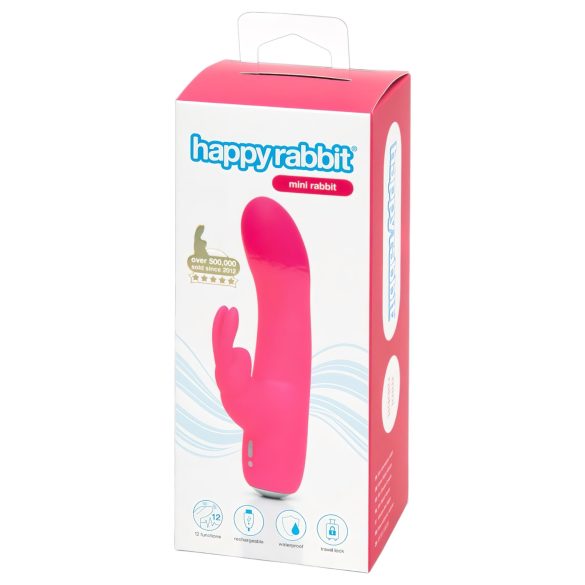 Happyrabbit Mini Rabbit - ladattava vibraattori (pinkki)