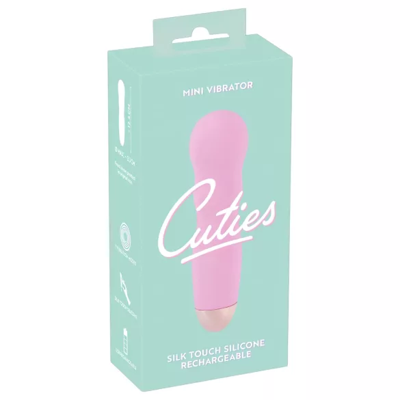 You2Toys - Cuties Mini Rose - ladattava, aaltokuvioitu vibraattori (pinkki)