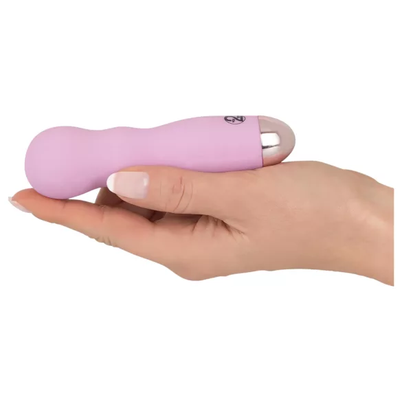 You2Toys - Cuties Mini Rose - ladattava, aaltokuvioitu vibraattori (pinkki)