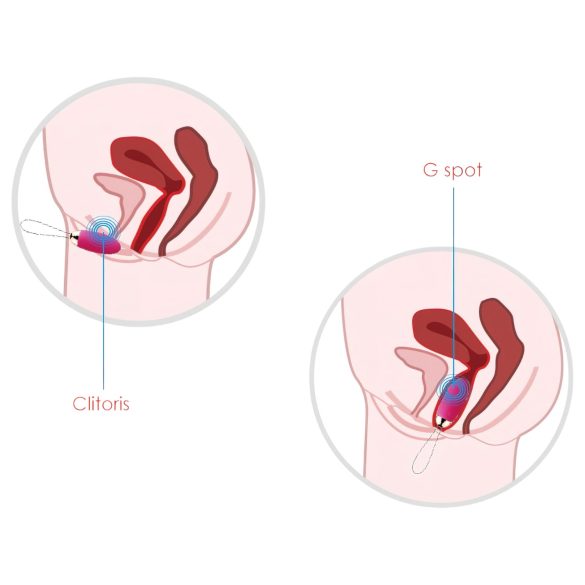 Svakom Elva - vibraattorimuna kaukosäätimellä - ladattava - punainen