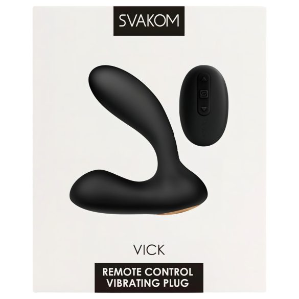 Svakom Vick - vedenkestävä prostata- ja G-piste-vibraattori (musta)