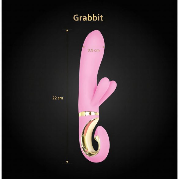 G-Vibe GRabbit - ladattava G-piste vibraattori 3 moottoria pinkki
