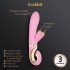 G-Vibe GRabbit - ladattava G-piste vibraattori 3 moottoria pinkki