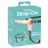You2Toys - Strap-on vibraattori - ladattava - iho/nude