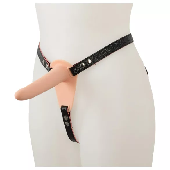 You2Toys - Strap-on vibraattori - ladattava - iho/nude