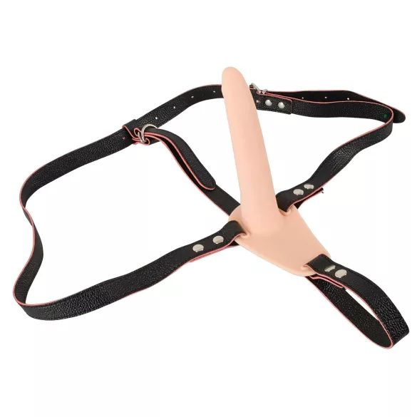 You2Toys - Strap-on vibraattori - ladattava - iho/nude