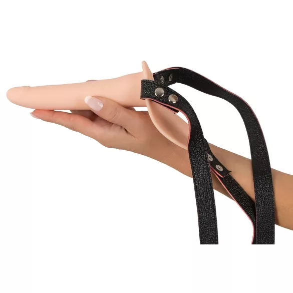 You2Toys - Strap-on vibraattori - ladattava - iho/nude