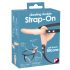 You2Toys - Strap-On - kiinnitettävä tuplavibraattori (nude)