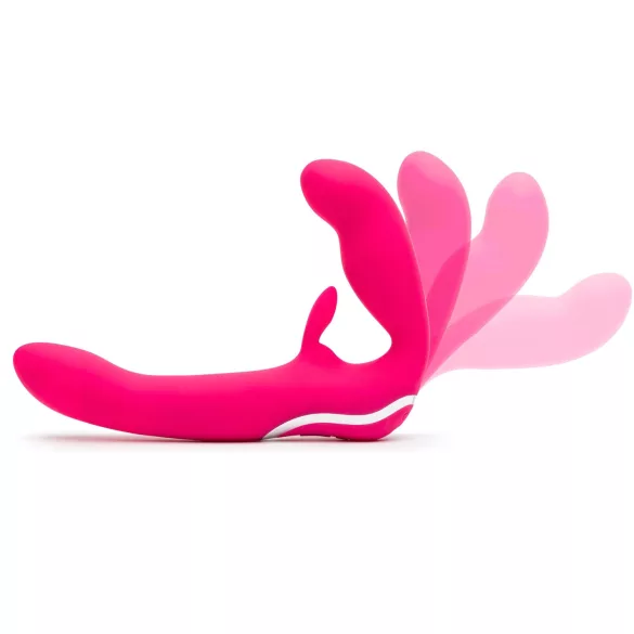 Happyrabbit - strap-on vibraattori - johdoton - pinkki