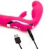 Happyrabbit - strap-on vibraattori - johdoton - pinkki