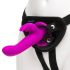 Happyrabbit Strap-On - pupun kiinnitettävä vibraattori (violetti)