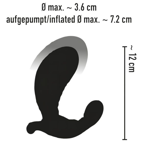 You2Toys - kaukosäätimellä ohjattava täytettävä vibraattori - musta