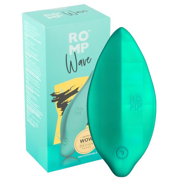 ROMP Wave - ladattava, vedenkestävä klitorisvibraattori (vihreä)