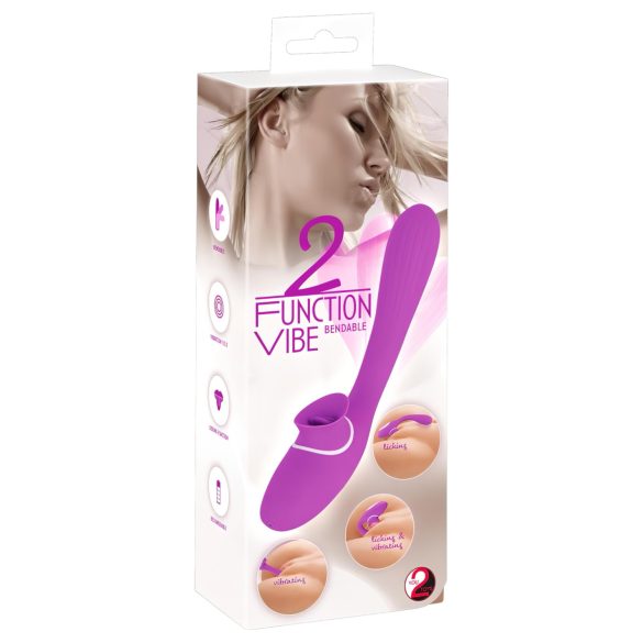 You2Toys 2-toimintoinen Vibe - ladattava 2in1 vibraattori (liila)