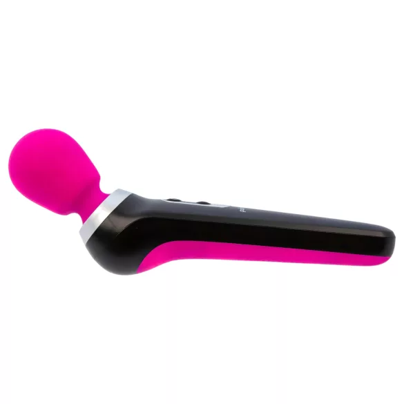 PalmPower Extreme Wand - ladattava hierontavibraattori - pinkki/musta