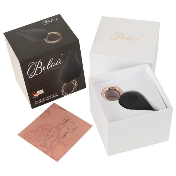 Belou - klitoriskiihotin vibraattori ladattava vesitiivis musta