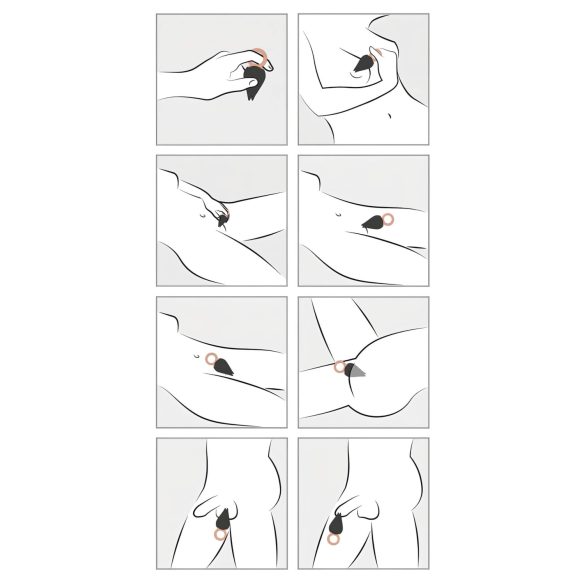 Belou - klitoriskiihotin vibraattori ladattava vesitiivis musta