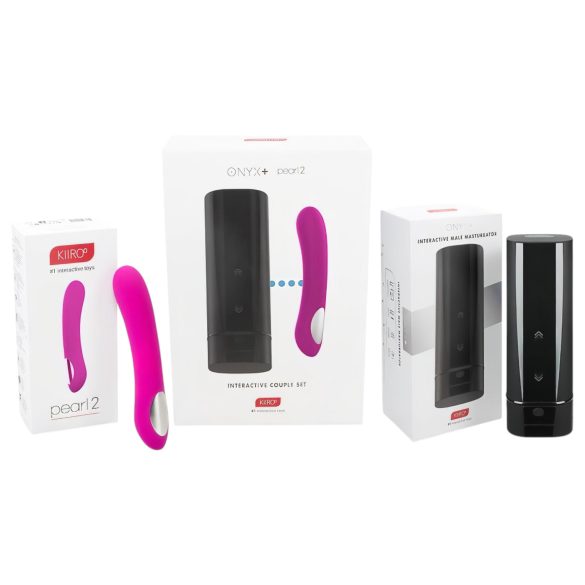 Kiiroo Onyx+ & Pearl 2 - Pariskokoelma: Masturbaattori & Vibratori