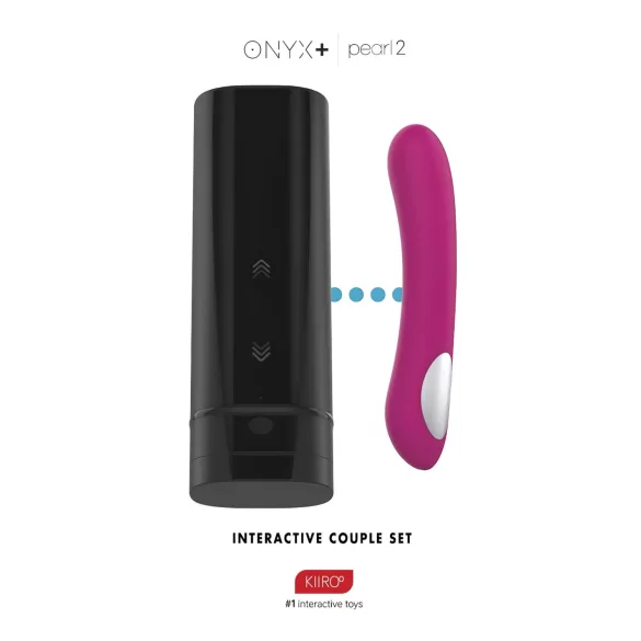 Kiiroo Onyx+ ja Pearl 2 - pariskunta setti - masturbaattori ja vibraattori