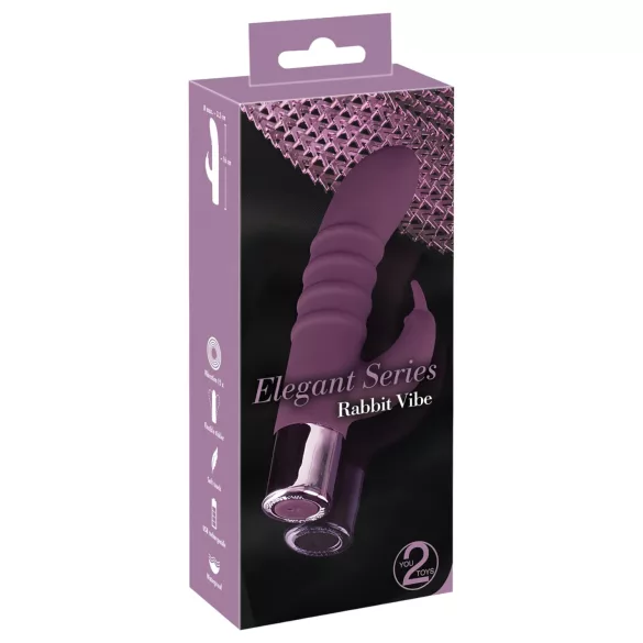 You2Toys - Rabbit Vibe - ladattava klitoriskiihotin G-pistevibraattorilla (liila)