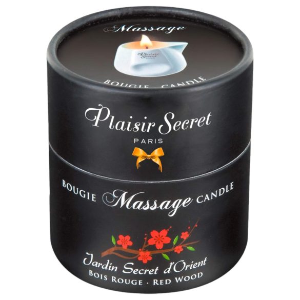 Plaisirs Secrets Red Wood - hierontakynttilä (80 ml)