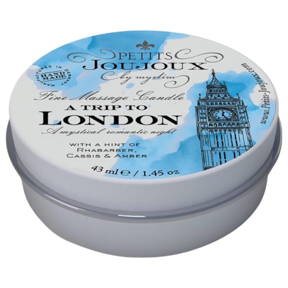 Petits Joujoux London - hierontakynttilä - raparperi-meripihka - 43 ml