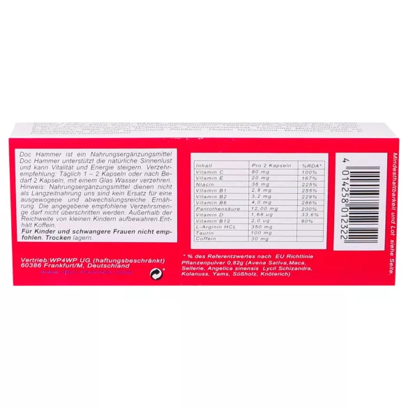 Doc Hammer - ravintolisäkapseli - unisex - 24 kapselia
