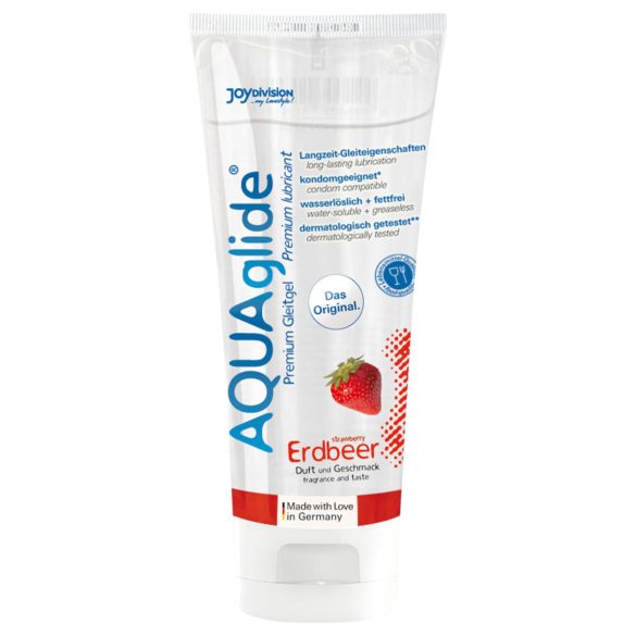AQUAglide vesipohjainen liukuvoide - mansikka (100ml)