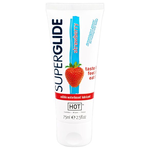HOT Superglide Mansikka - syötävä liukuvoide (75 ml)
