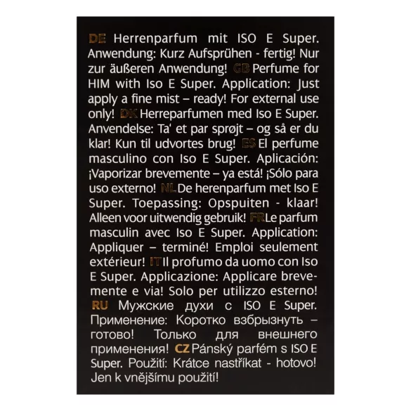 P6 Iso E Super - feromonihajuste miehille - voimakas tuoksu - 30 ml