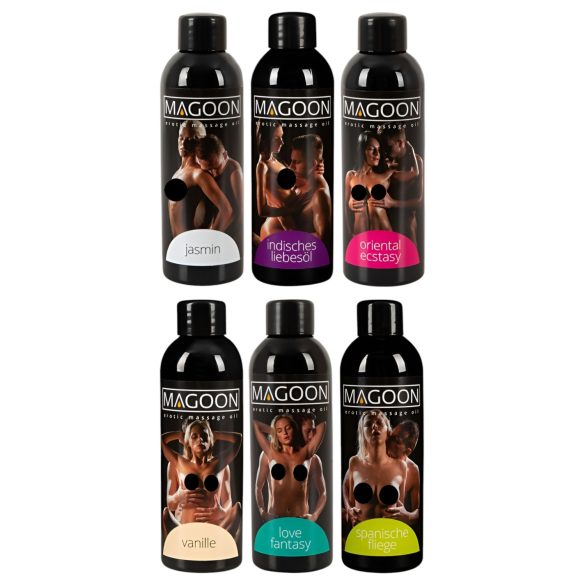 Magoon hierontaöljysetti (6 kpl * 100 ml)