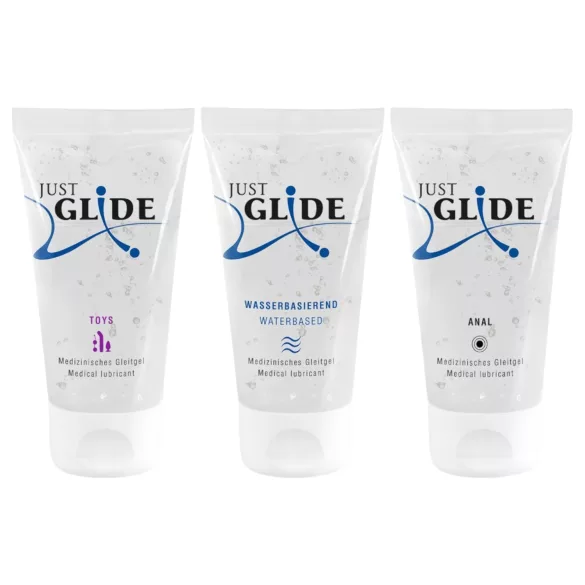 Just Glide - liukuvoidesetti - 3 x 50 ml