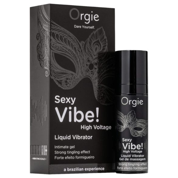 Orgie Sexy Vibe High Voltage - unisex nestemäinen vibraattori (15 ml)