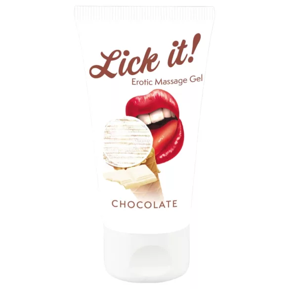 Lick it! - 2in1 syötävä liukuvoide - valkoinen suklaa 50ml