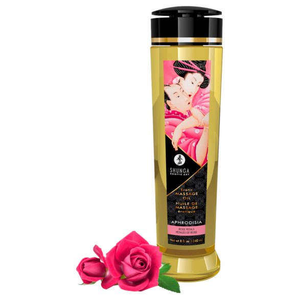Shunga - hierontaöljy - ruusu (240 ml)