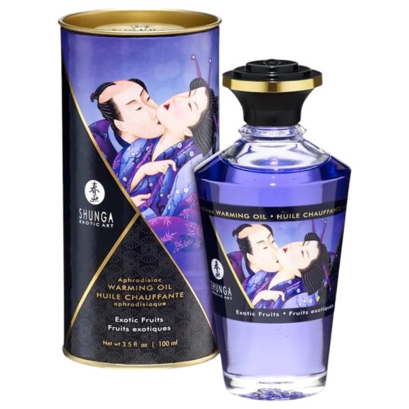 Shunga - lämmittävä hierontaöljy - eksoottiset hedelmät (100ml)
