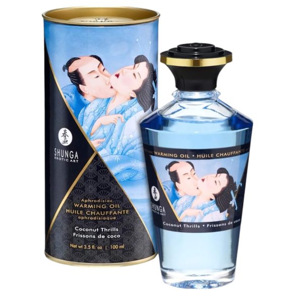 Shunga - Lämmittävä hierontaöljy - Kookos (100 ml)