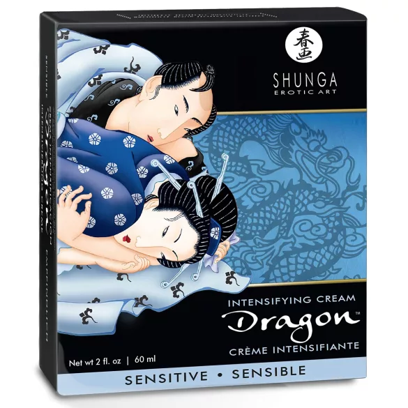 Shunga Dragon Sensitive - intiimigeeli miehille - 60 ml